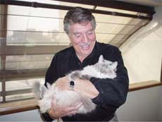 Stan with his cat Princess